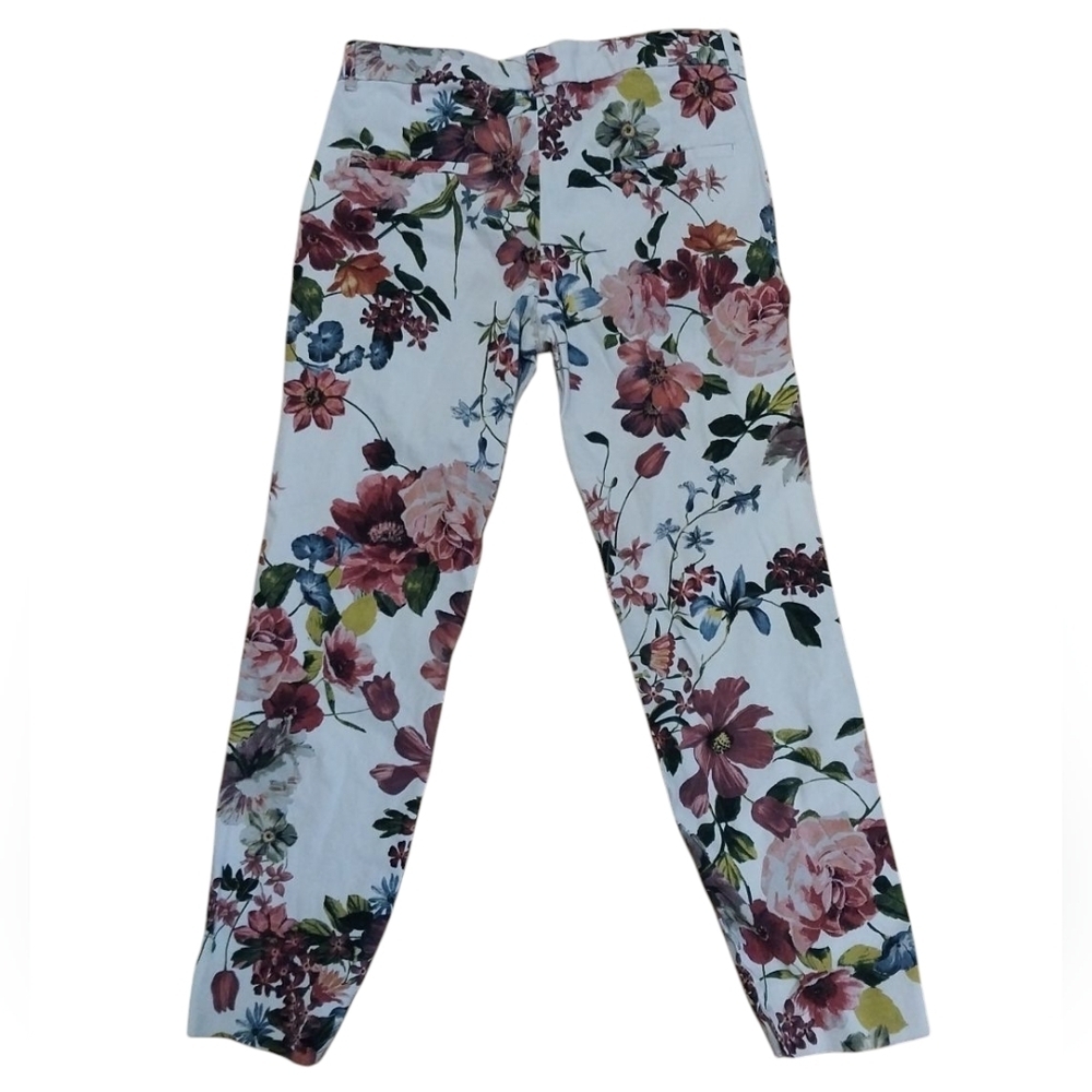 Zara Floral Straight Leg Pants